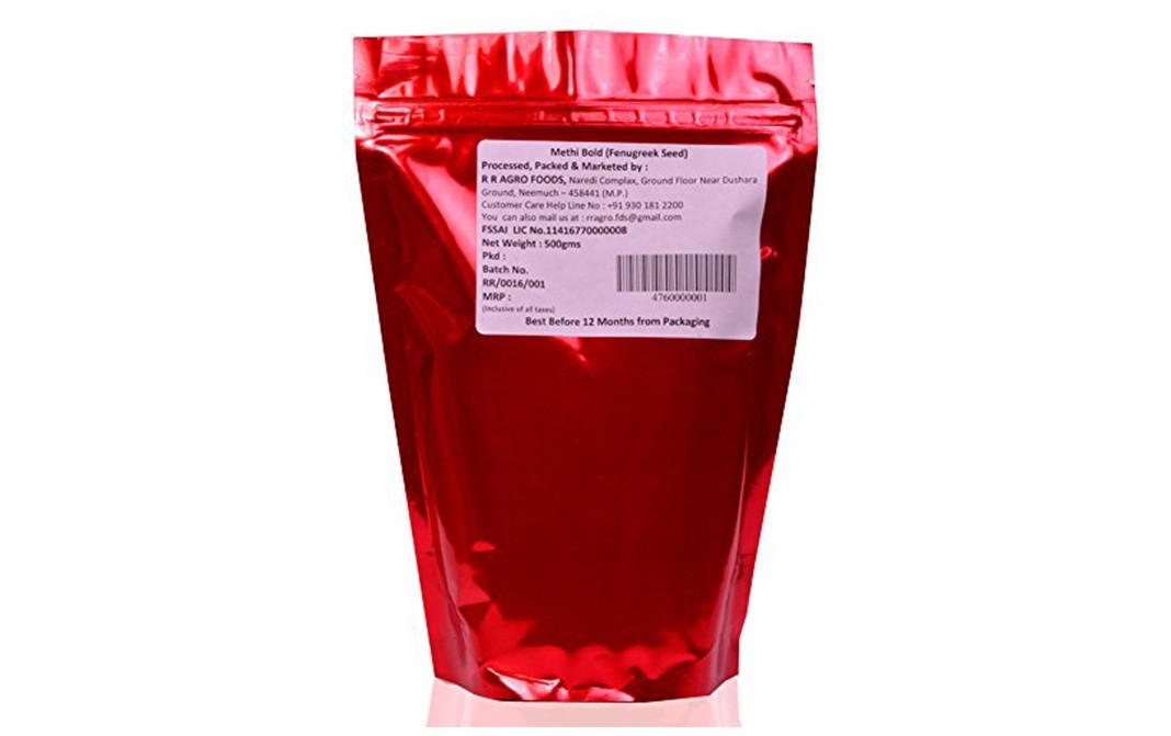 R R Agro Foods Methi Bold (Fenugreek Seed)    Pack  500 grams
